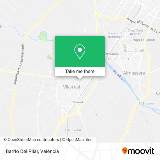 Die stadt ist international vor allem durch den fußballverein villarreal cf bekannt. Wie Komme Ich Mit Bus Oder Metrovalencia Nach Barrio Del Pilar In Villarreal