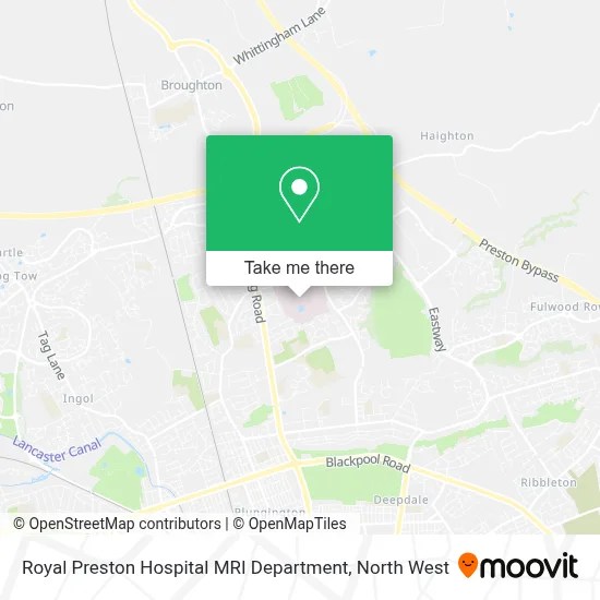 How To Get To Royal Preston Hospital MRI Department By Bus