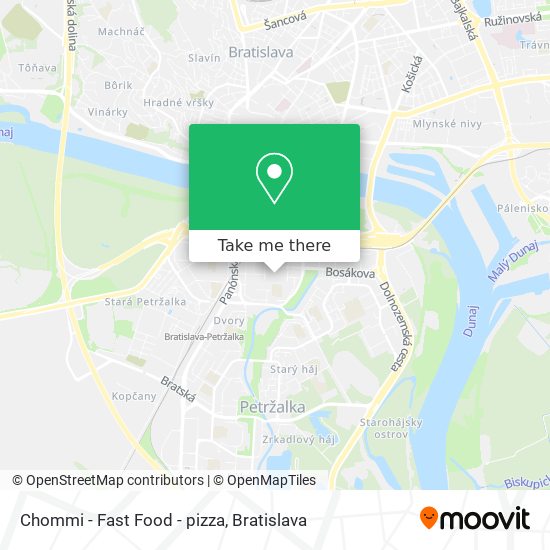 Koliba, rača, kramáre, staré mesto, nové mesto. How To Get To Chommi Fast Food Pizza In Bratislava V By Bus Or Light Rail