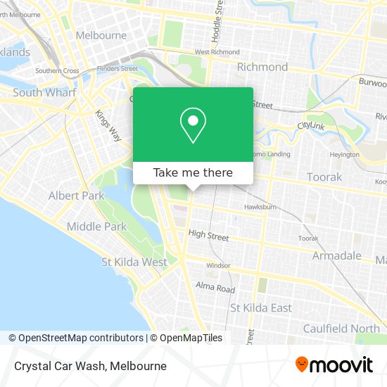 how to get to crystal car wash in south yarra by bus train or tram on clearwater car wash brighton