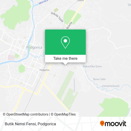 How To Get To Butik Nensi Fensi In Podgorica By Bus