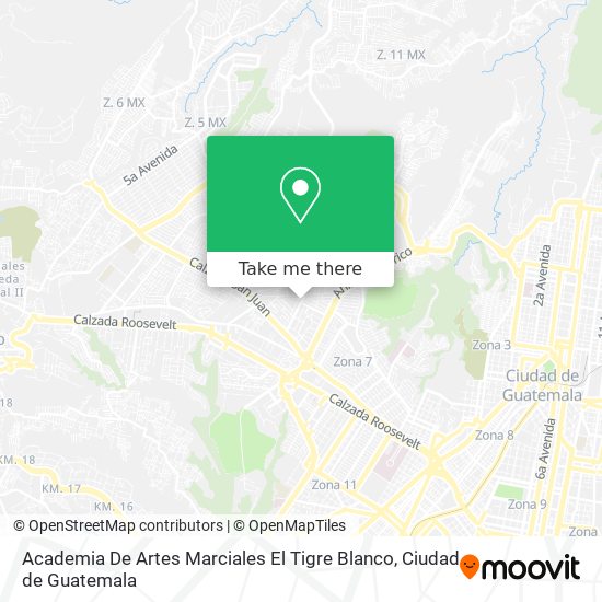 How To Get To Academia De Artes Marciales El Tigre Blanco In Zona 7 By Bus