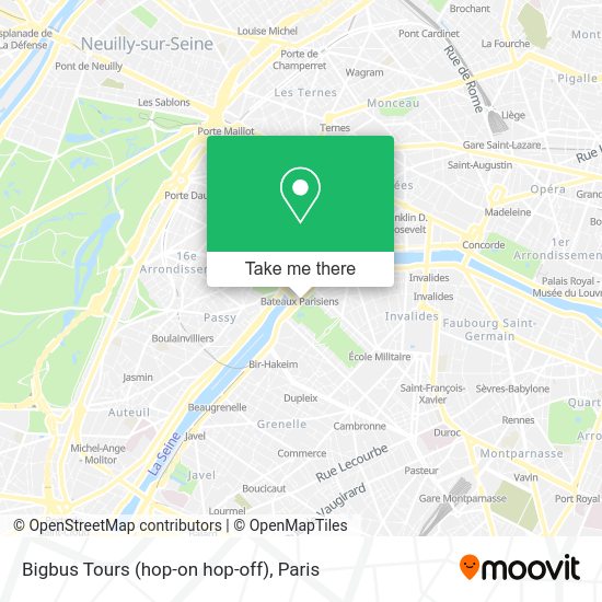 Buses run between 9:30am and 6pm, every 60 minutes. How To Get To Bigbus Tours Hop On Hop Off In Paris By Bus Metro Rer Train Or Light Rail