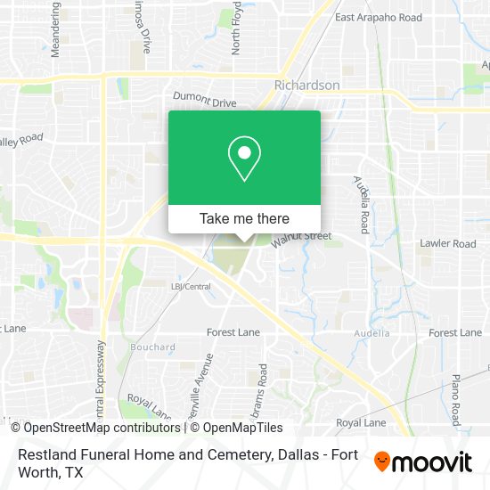 Restland funeral home map