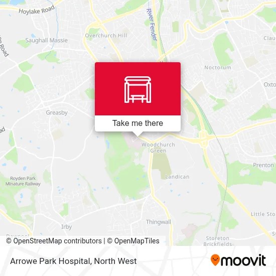 Arrowe Park Hospital Stop Routes Schedules And Fares