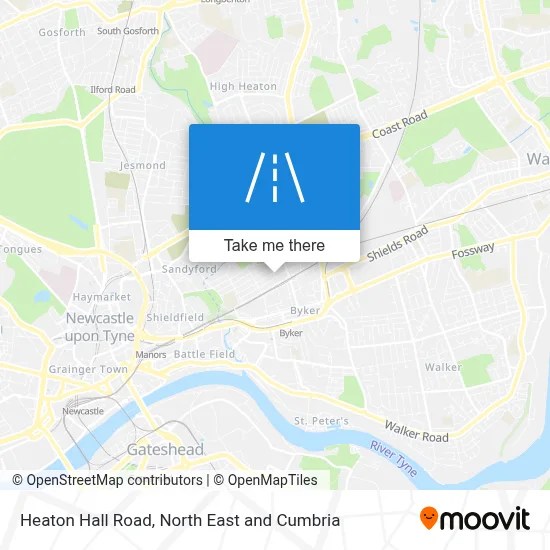 How To Get To Heaton Hall Road Newcastle Upon Tyne By Bus Or Underground