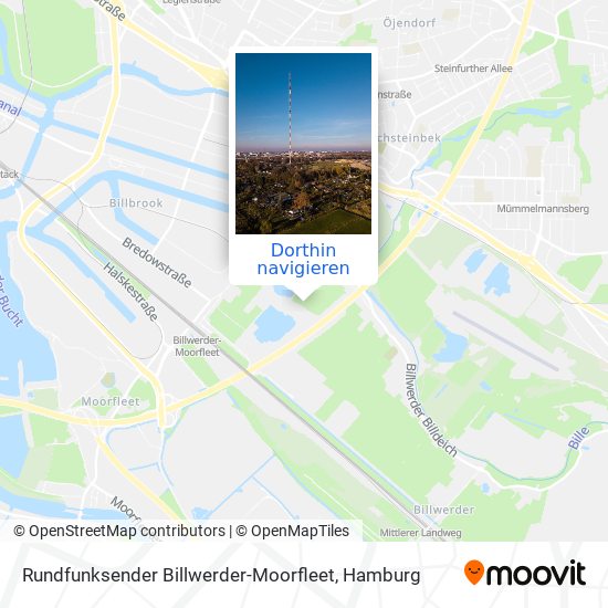 Wie Komme Ich Zu Rundfunksender Billwerder Moorfleet In Bergedorf Mit Dem Bus Der U Bahn Der S Bahn Oder Der Fahre
