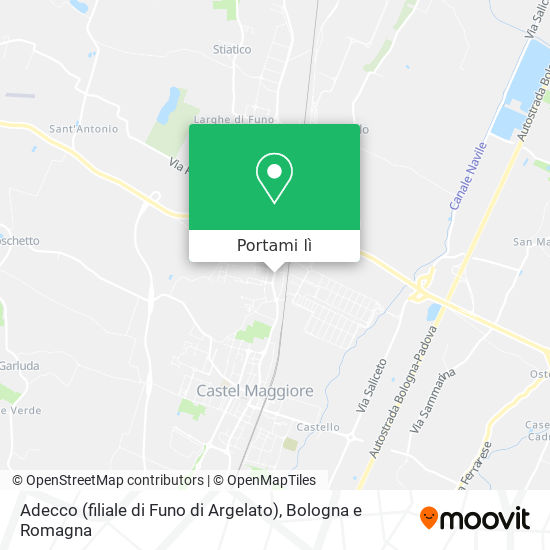 Come Arrivare A Adecco (Filiale Di Funo Di Argelato) A Argelato Con Bus, Treno O Funicolare?