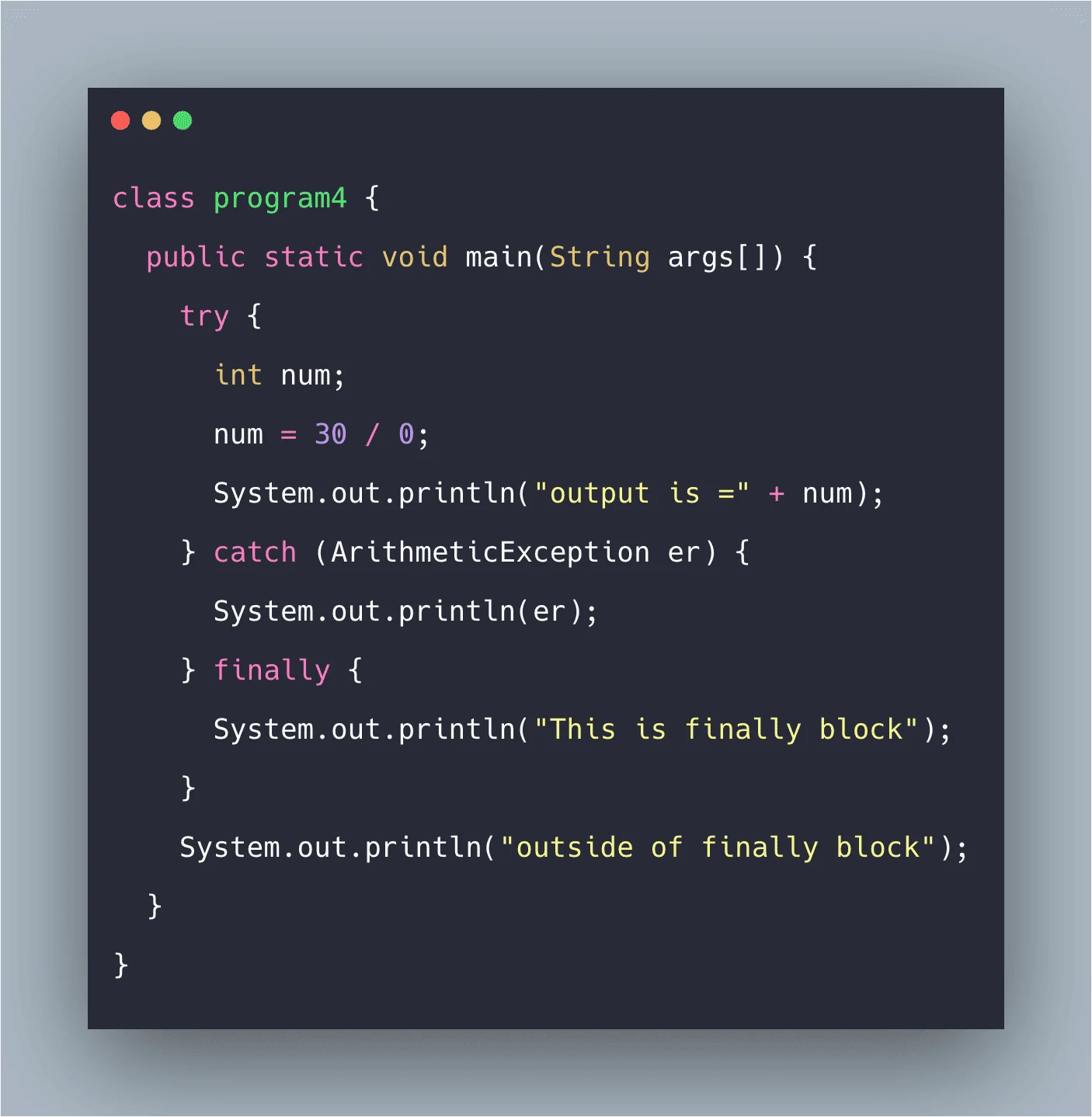 Lg, kenmore and samsung mode. Finally block in Java Example | Java Finally Block Tutorial