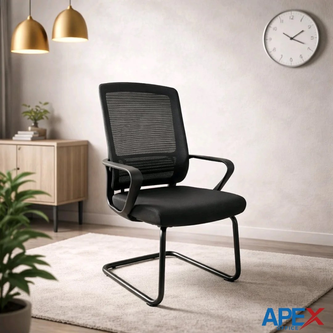 Chaîne visiteur Cirta de bureau luxueuse et ergonomique.