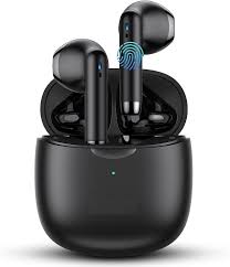 Apple Mac Man sturdy wireless earbuds in sleek portable case