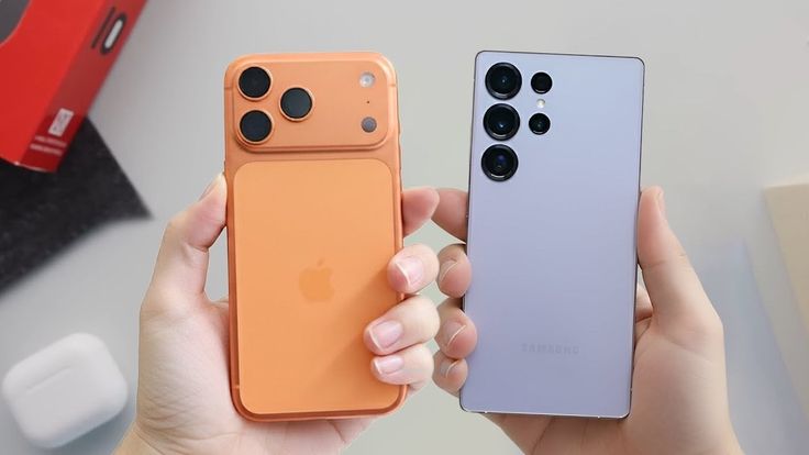 Apple Mac Man smartphone showdown iPhone 17 Pro Max vs Galaxy S25 Ultra