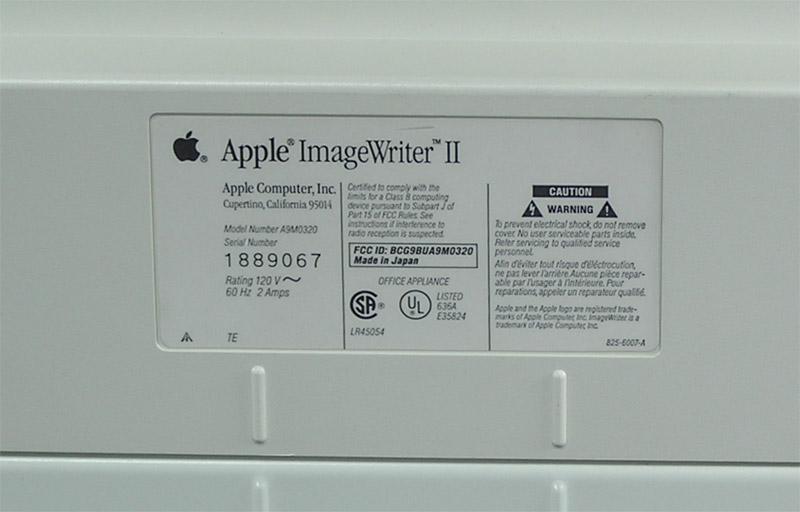 Apple ImageWriter II Printer A9M0320 – Apple Rescue of Denver