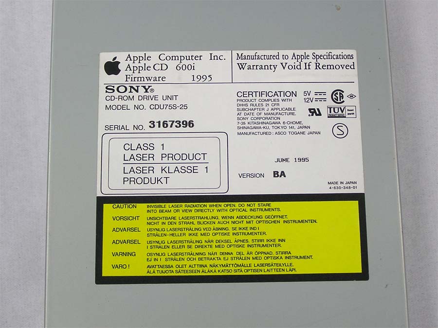AppleCD 600i 4x CD-ROM Drive SCSI – Apple Rescue of Denver
