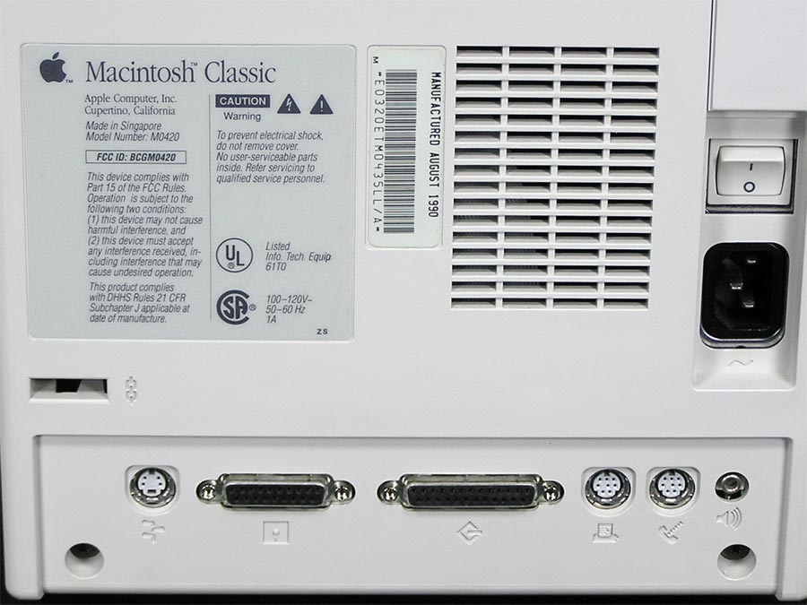 Macintosh Classic (E0320ET) – Apple Rescue of Denver