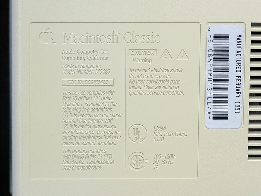 Macintosh Classic – Apple Rescue of Denver