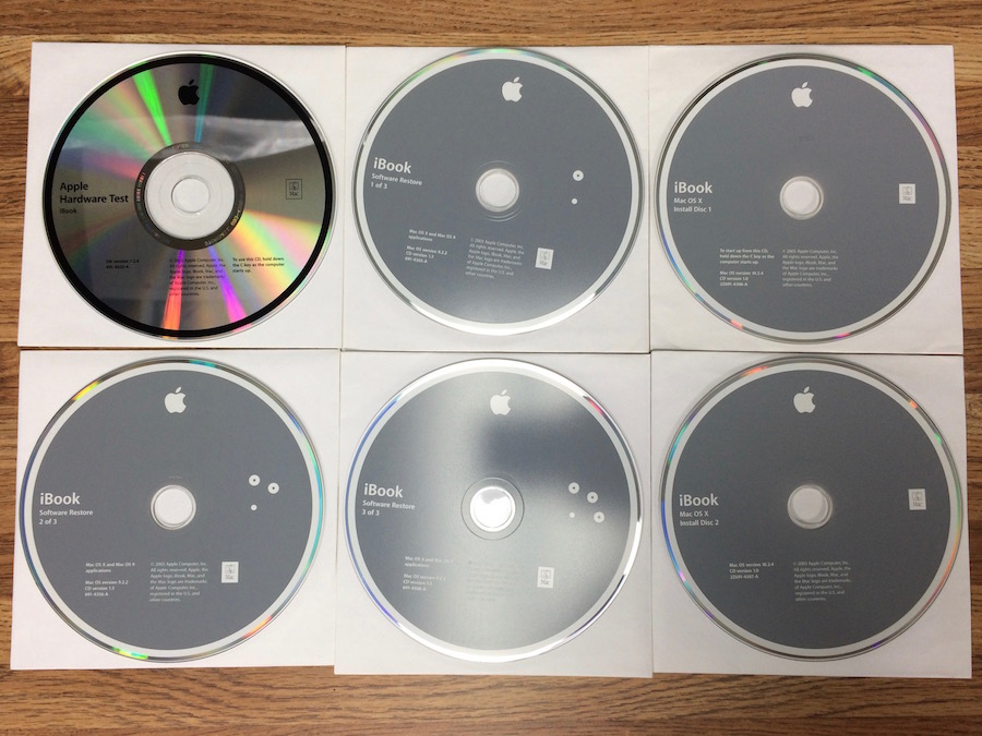 iBook Restore Install Disk Set OS X 10.2.1 – Apple Rescue of Denver