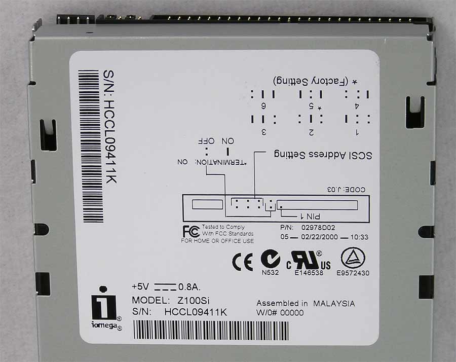 Zip 100 Drive (Internal) SCSI – Apple Rescue of Denver