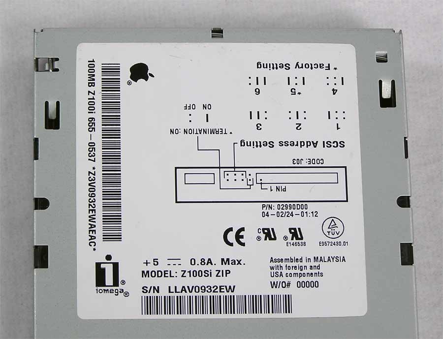 Zip 100 Drive (Internal) SCSI – Apple Rescue of Denver