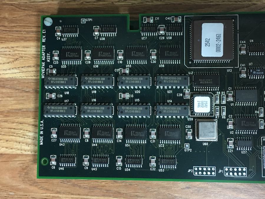 RasterOps MediaTime Display Adapter, MoviePak, and Video Expander