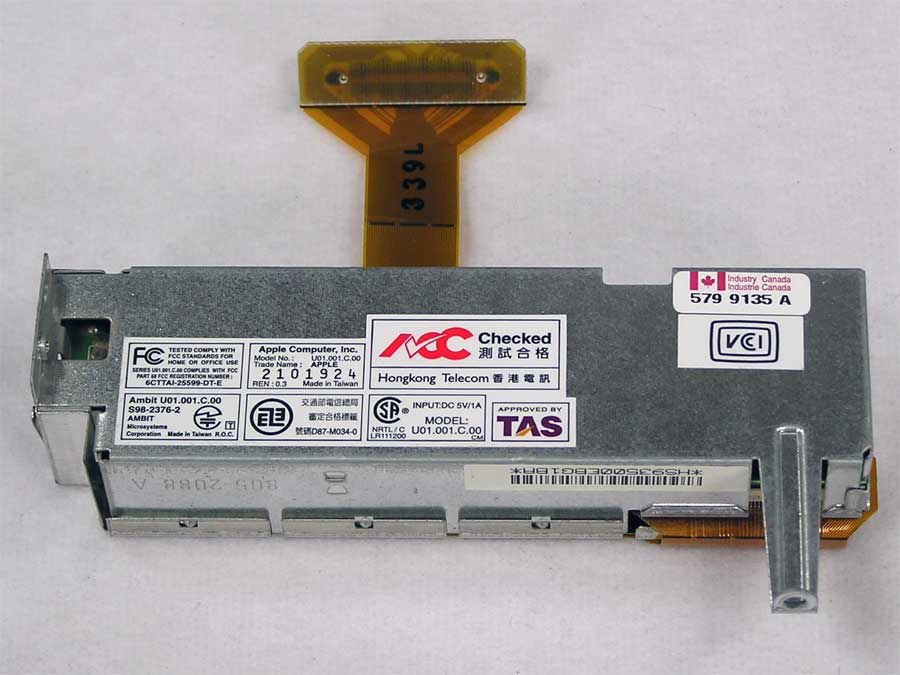 Power Mac G3 (B&W), G4 (PCI) – Modem, Internal Assembly – Apple