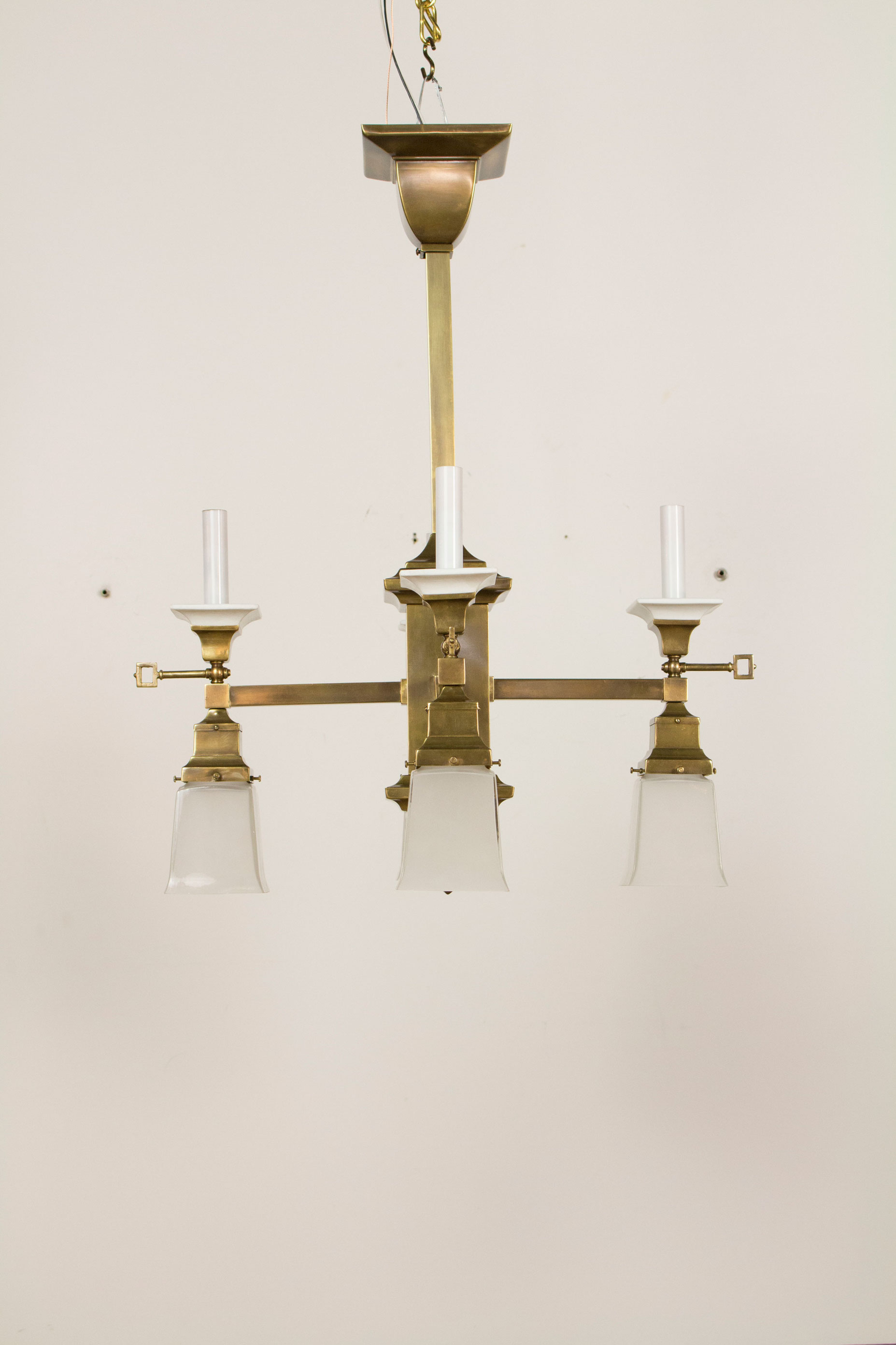 Four and Four Gas and Electric Fixture Appleton Antique Lighting
