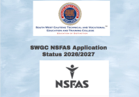 SWGC NSFAS Application Status 2026/2027