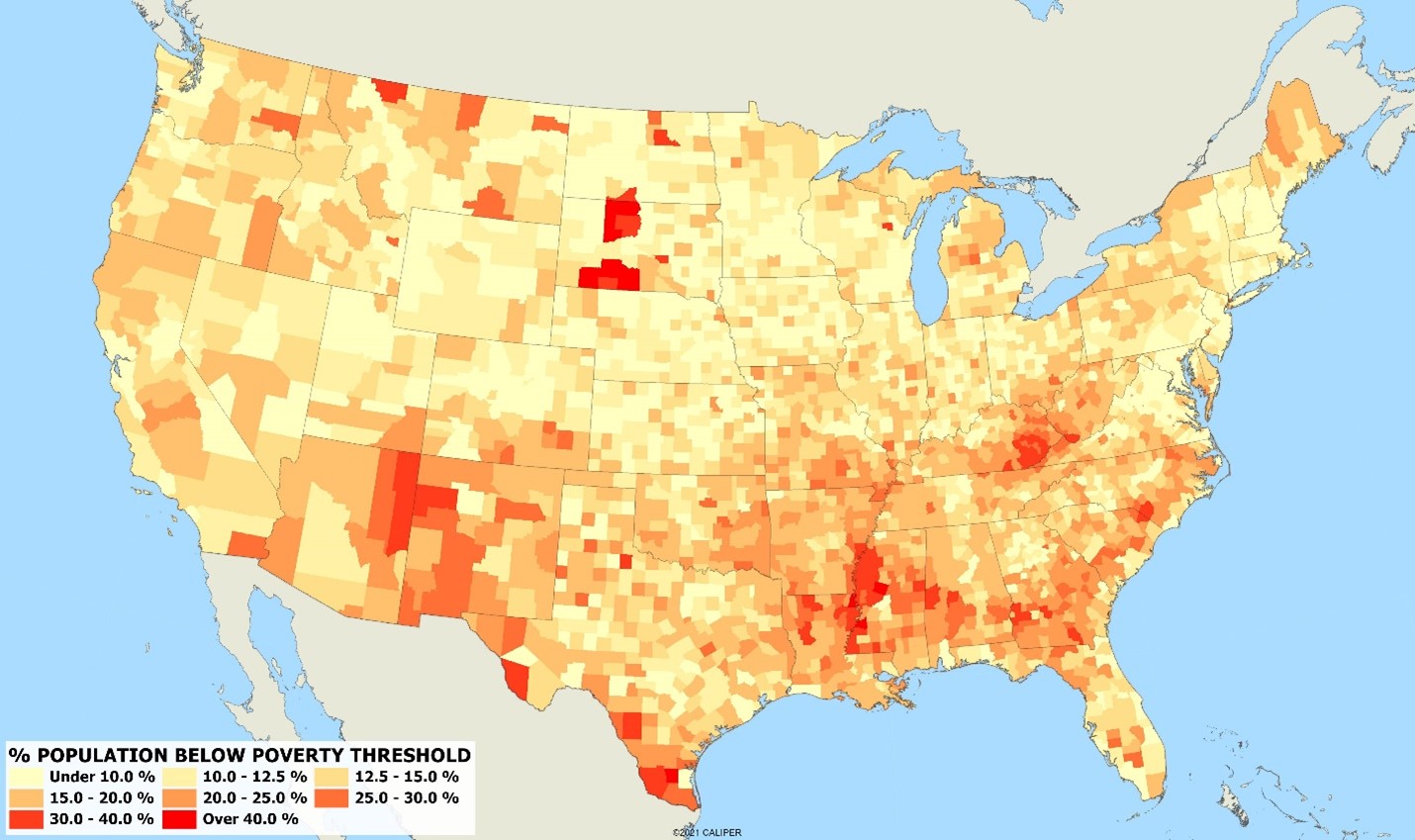 How Far Below The Poverty Level By State Hot Sale Www Com Poverty Map US 