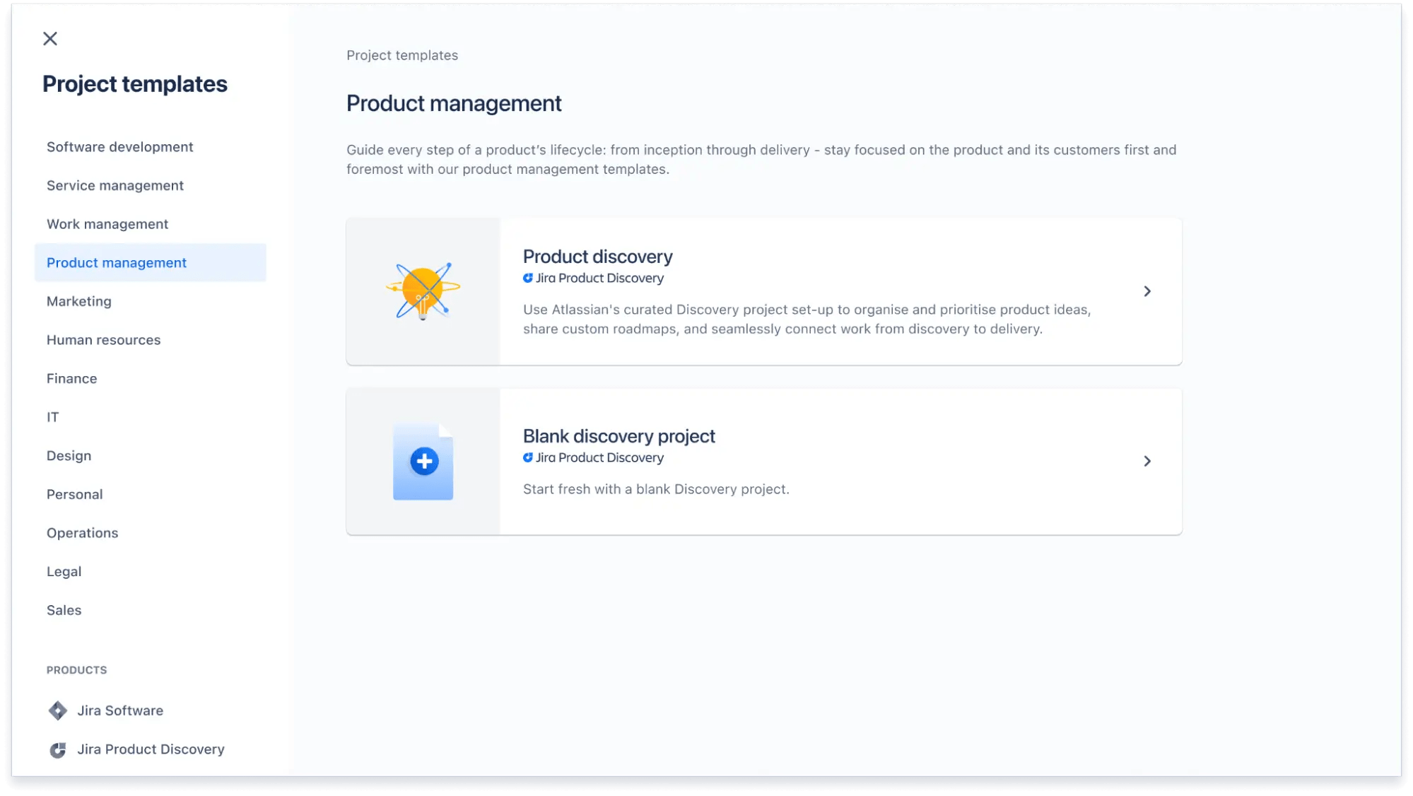 With JPD, you can create as many discovery projects