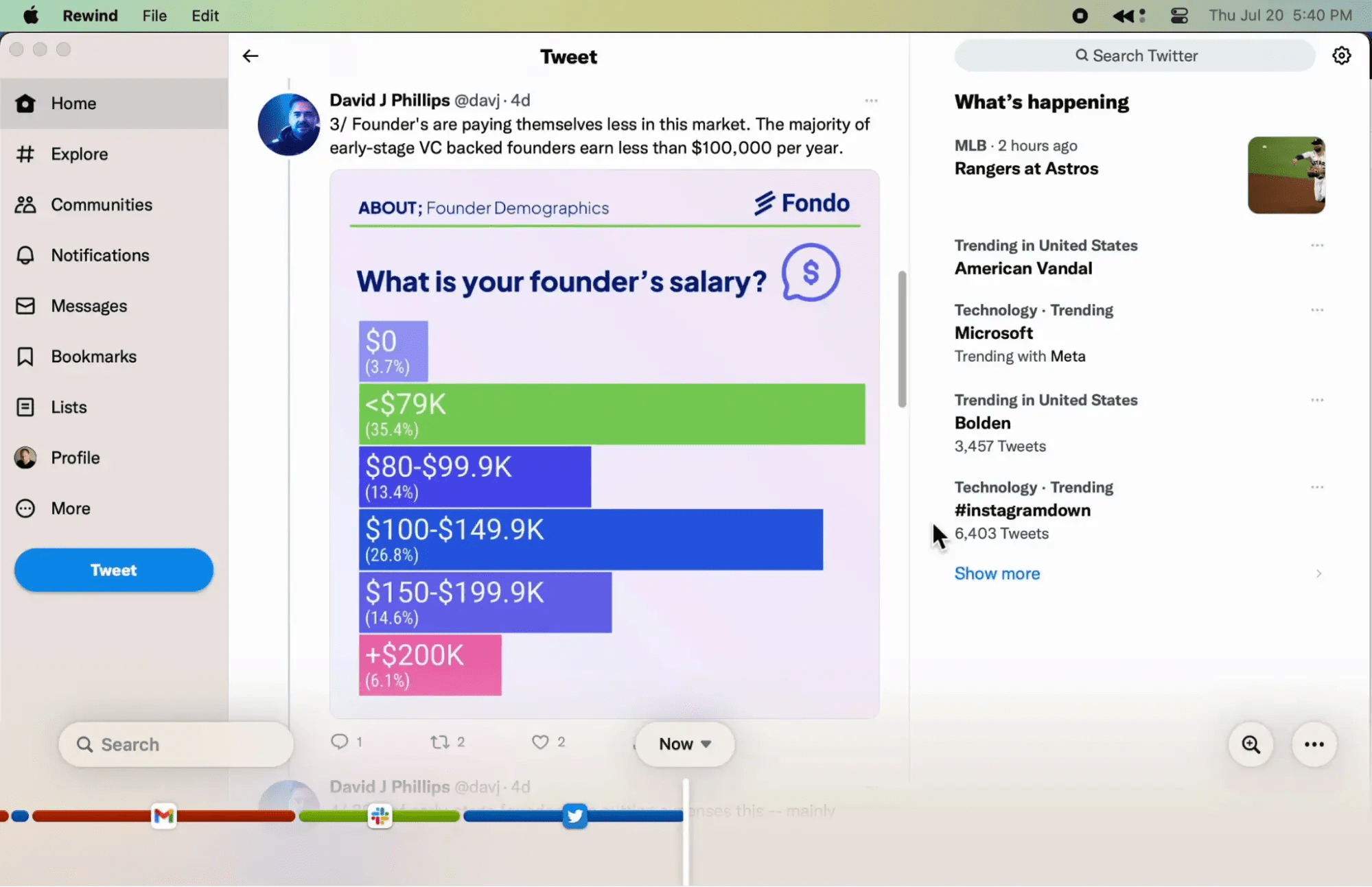 Rewind.ai’s screen recording feature
