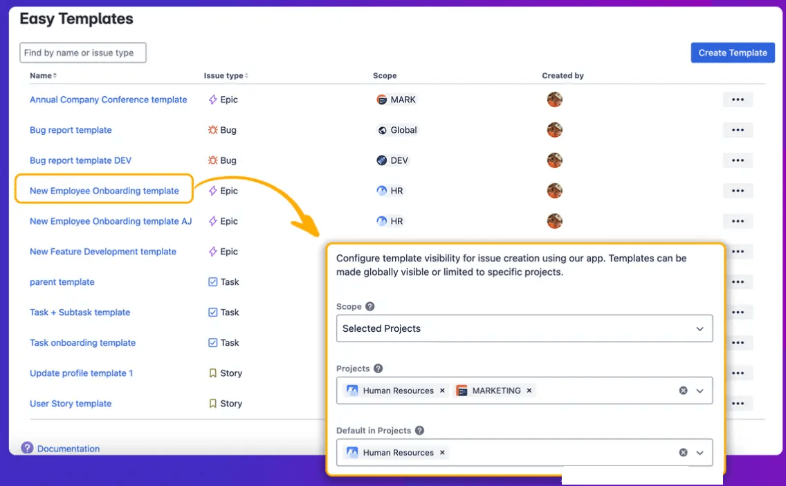 How else do you benefit from Easy Issue Templates