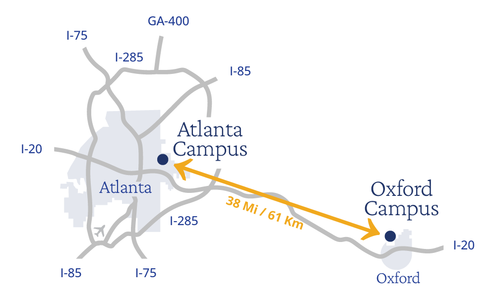 About Emory Emory University Atlanta GA EC OXF Map 1000x607 