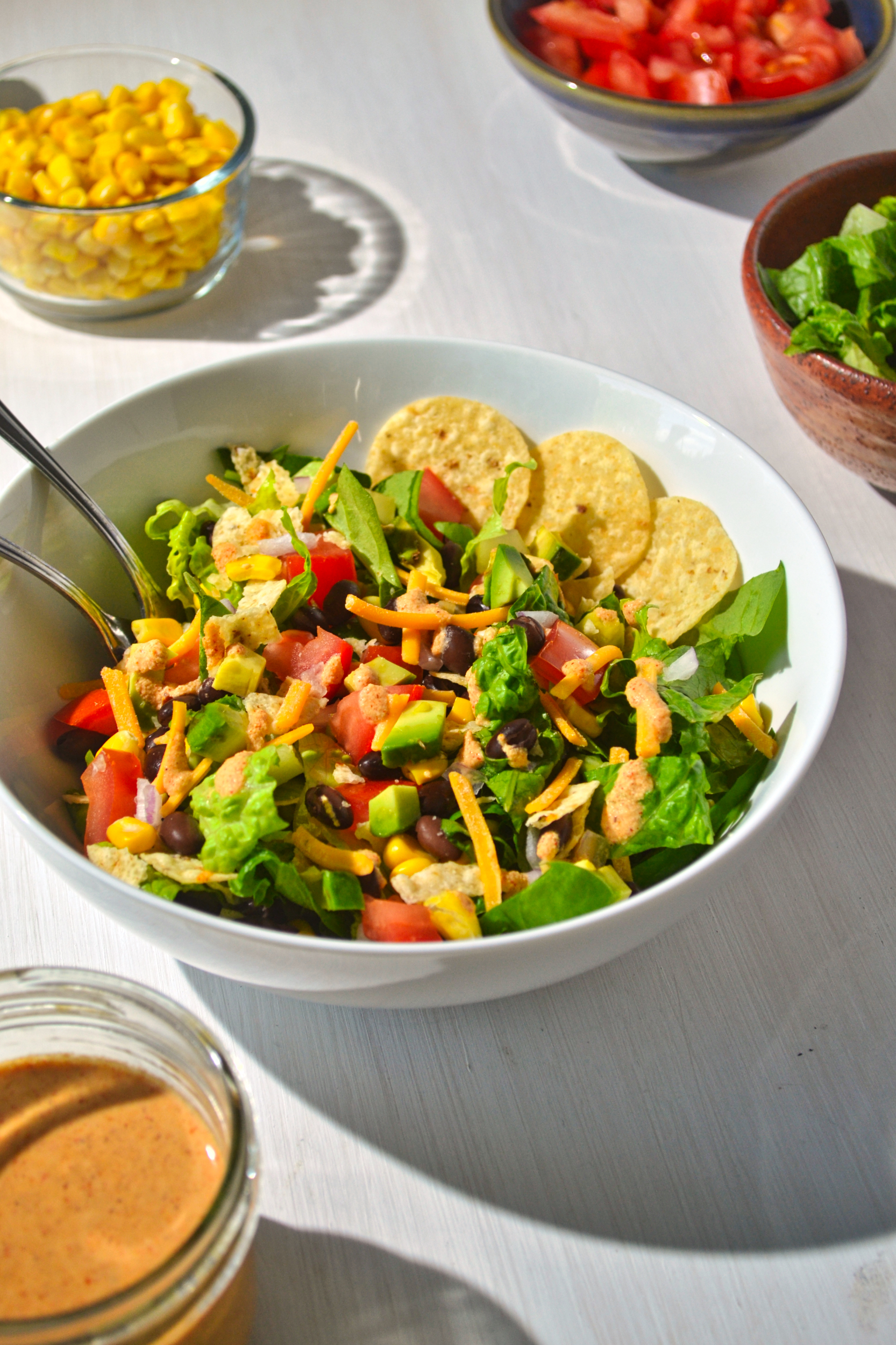 Black bean taco salad