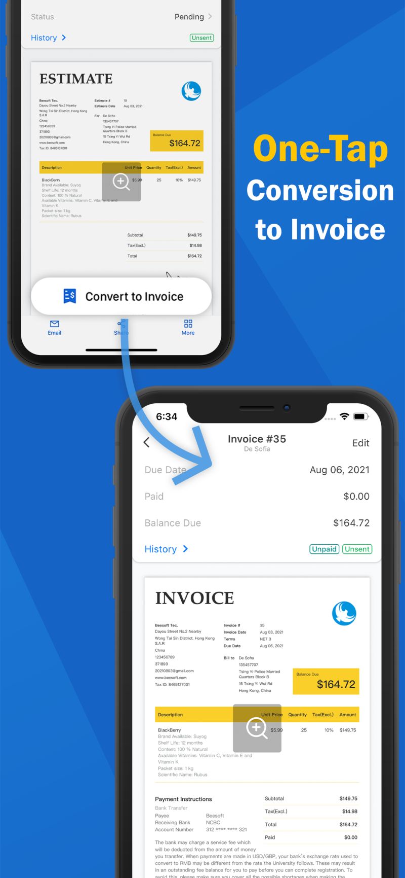 Beesoft Apps - Modern Sunset Design - Mobile