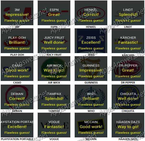 The logo test world you can find all the answers cheats and solutions for this amazing game by logo & brand quiz & trivia games by kingim . Picture Quiz Logos Level 15 Answers Apps Answers Net