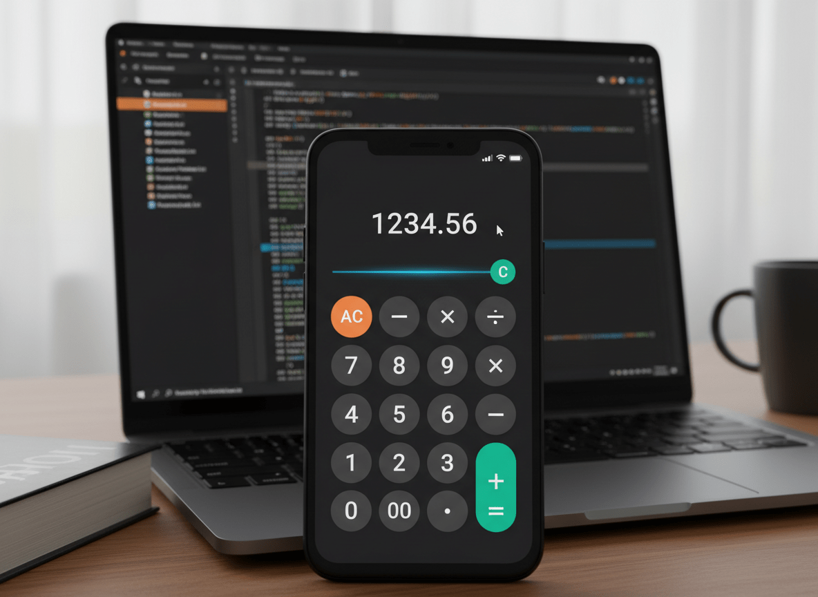 App Calcolatrice Android realizzata con Android Studio