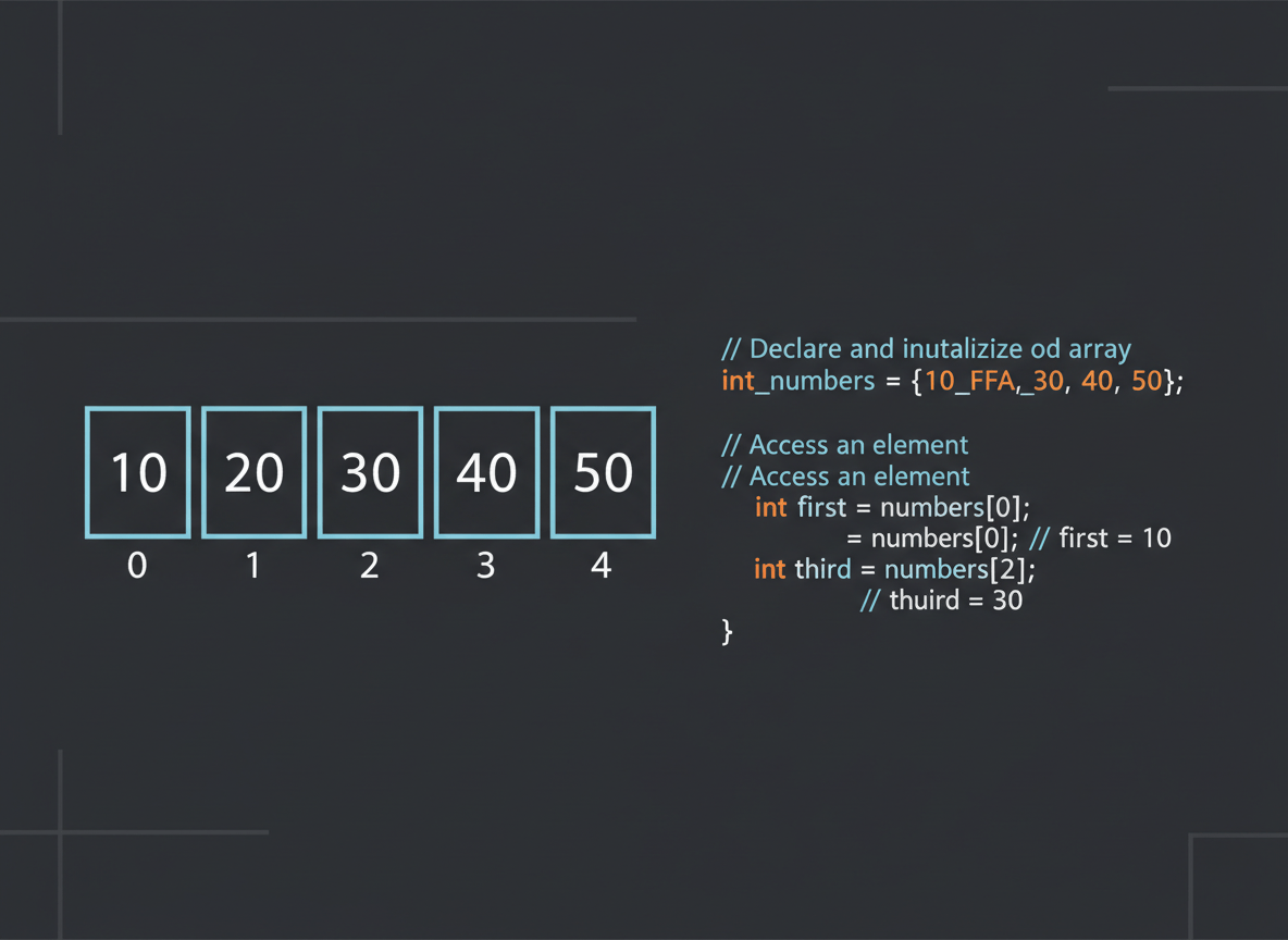 array in Java: struttura dati con indici e valori in un esempio di codice