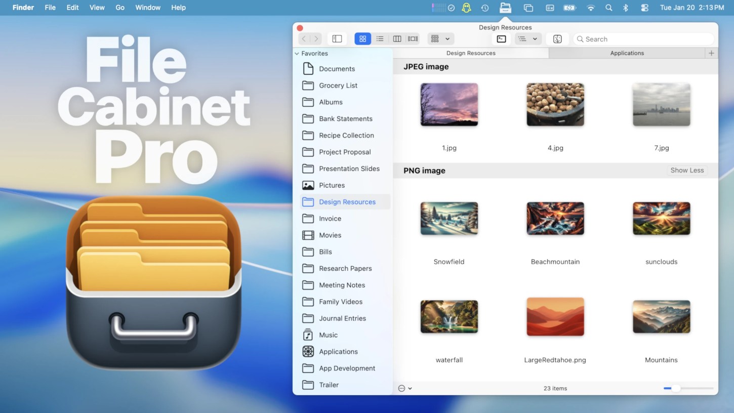 File Cabinet Pro Mac app promo image.