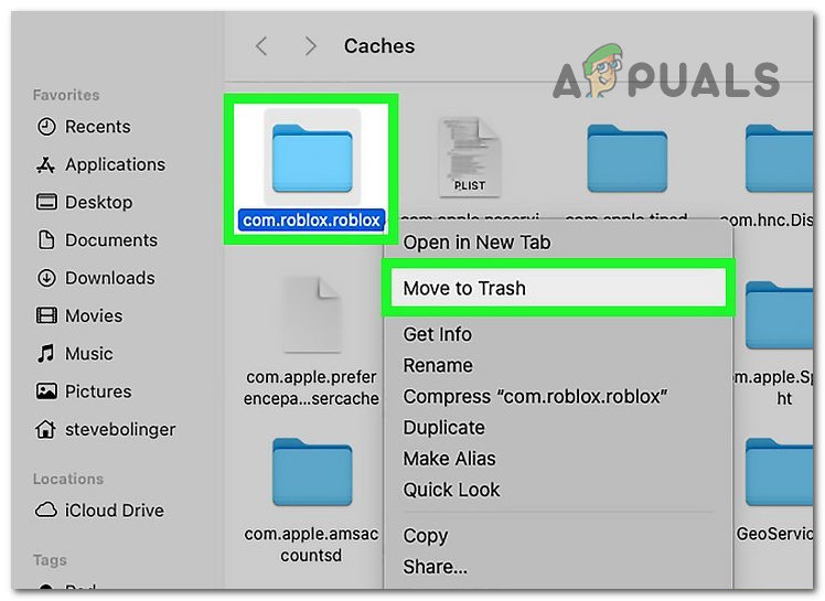 How To Clear Cache In ROBLOX Android Windows IOS Cache Mac Move To Trash 