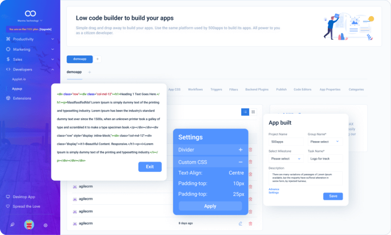 Low Code Application Developments Appup By 500apps - Best Abstract Designs in HD