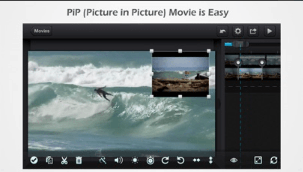 PiP Mode in Cute CUT Pro - Used on iPad