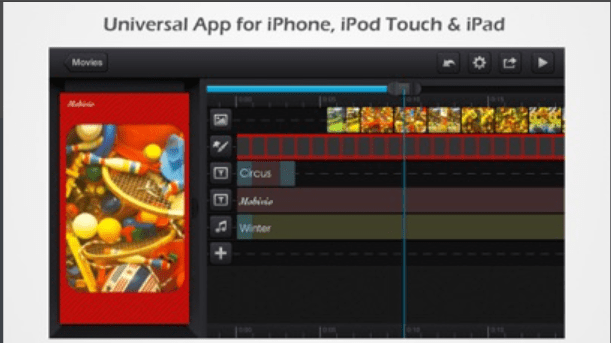 Video being edited on iPad using Cute CUT Pro