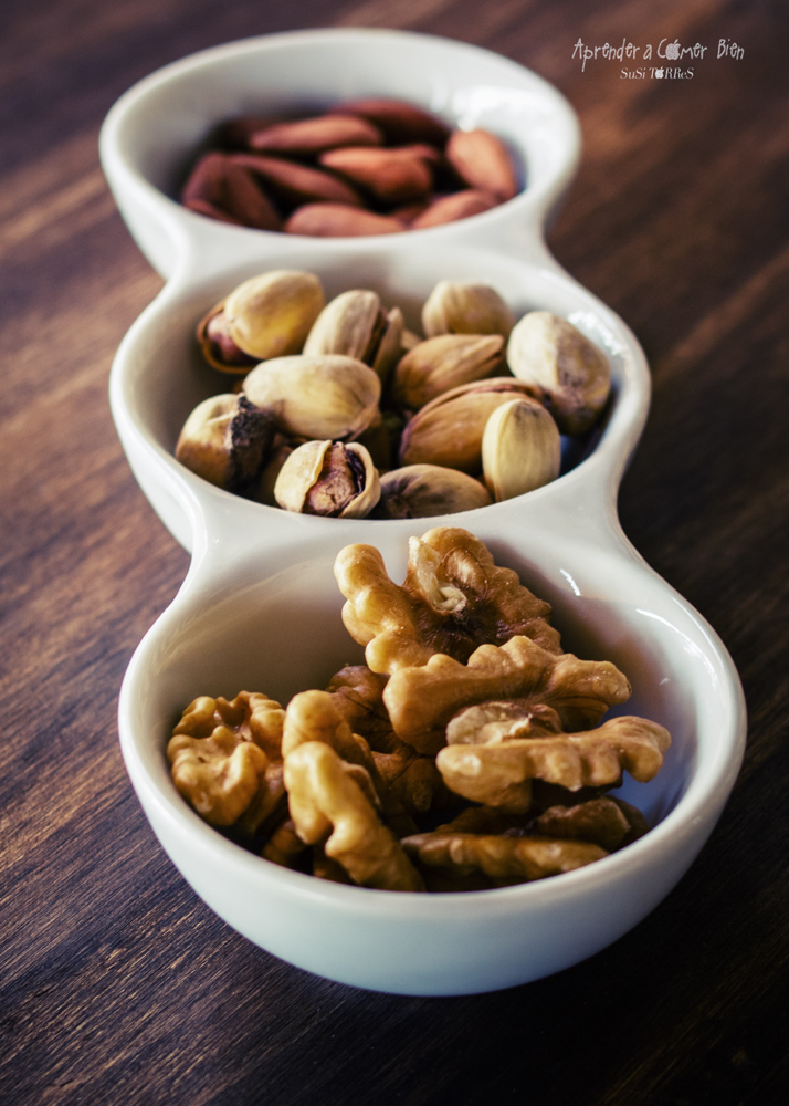 Frutos secos, contienen proteinas y grasas saludables