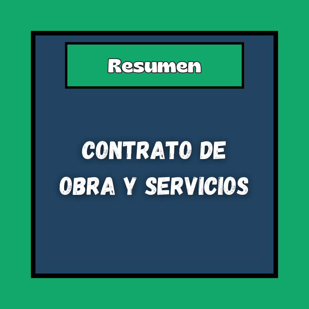 Resumen de Contrato de Obra y Servicios