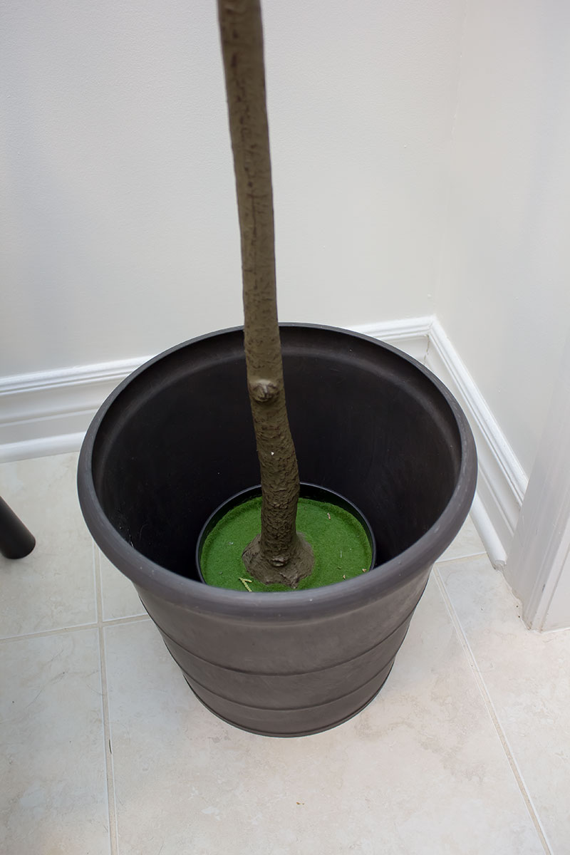 Elevating the Look of a Faux Tree or Plant A Pretty Fix