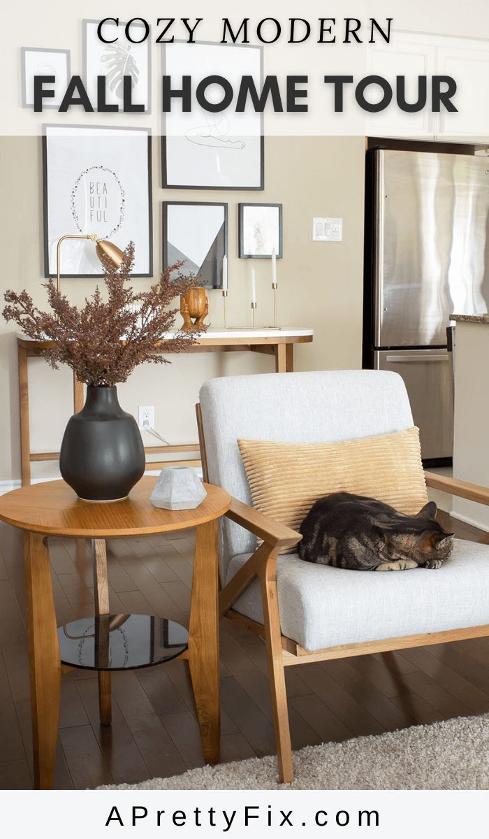 Cozy Modern Fall Home Tour - A Pretty Fix