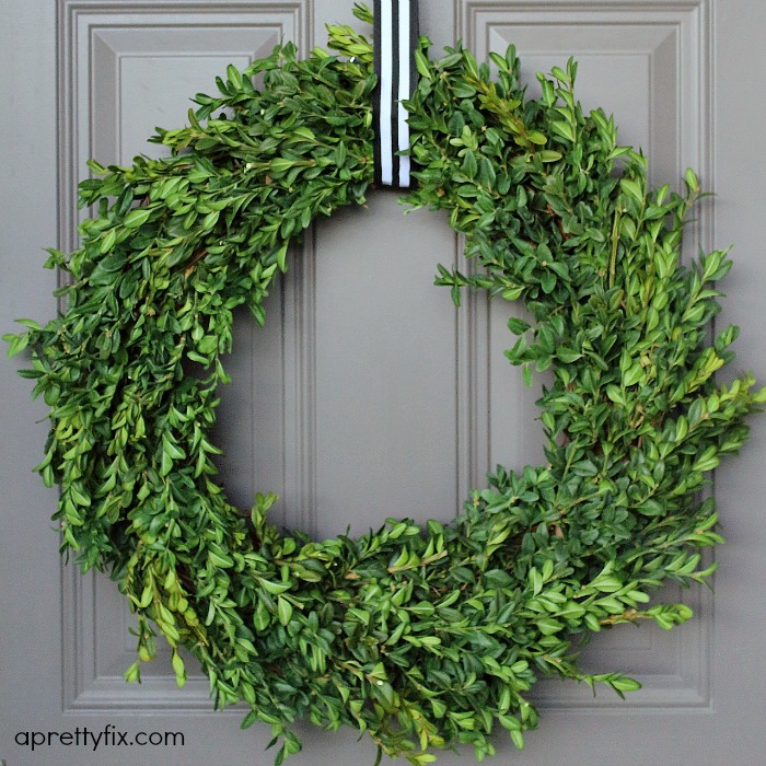 How to Make a Boxwood Wreath A Pretty Fix