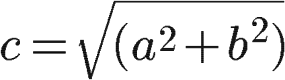 formula despejada Teorema de Pitagoras
