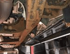Rust developing on vehicle frame rails in Northern Virginia
