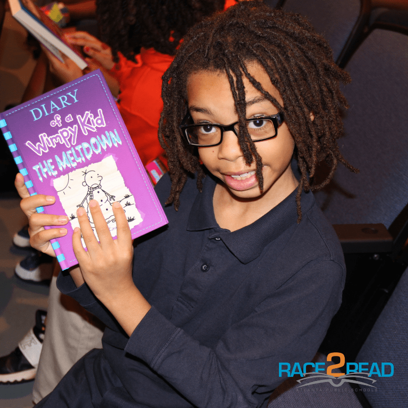 The "Wimpy Kid" Gets APS Race2Read Rolling